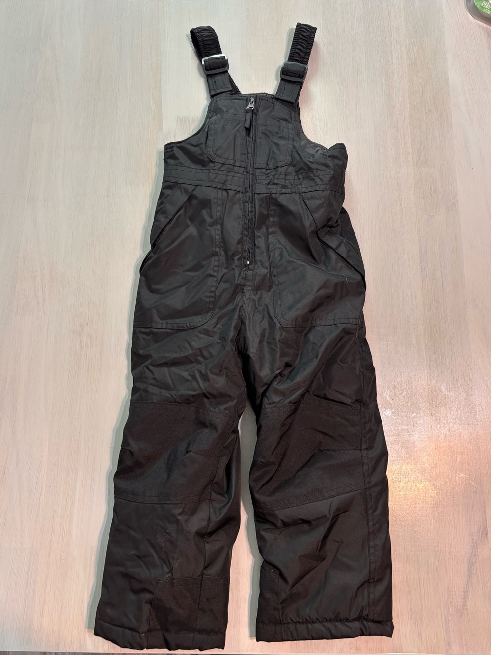 Kids Girls Boys Unisex 4t Snow Bibs Pants Black